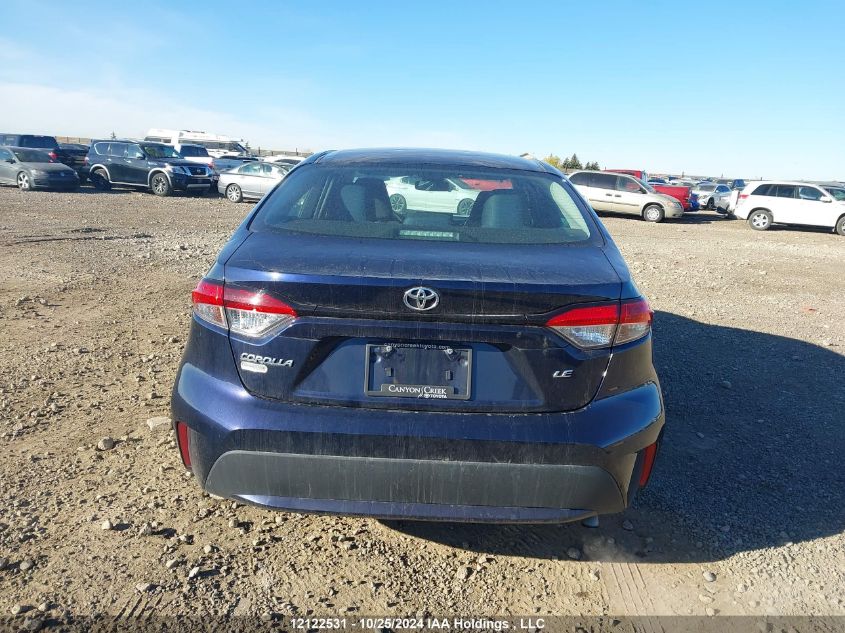 2020 Toyota Corolla Le VIN: 5YFBPRBE6LP124169 Lot: 12122531