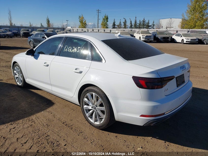 Vin: wauanaf44ka065496, lot: 2475731, audi a4 sedan 20193