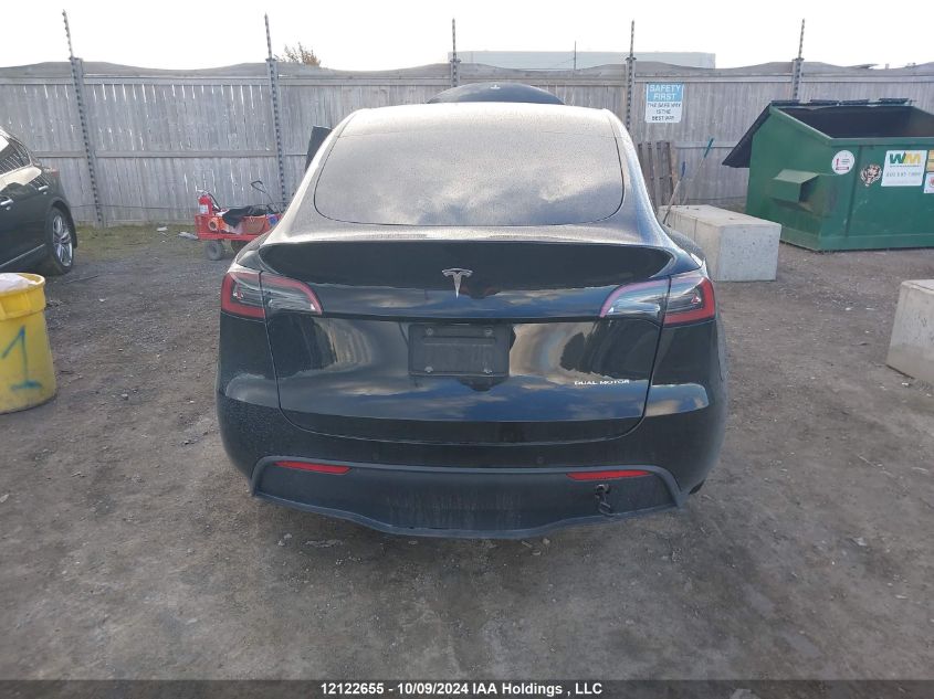 2022 Tesla Model Y VIN: 7SAYGAEEXNF430350 Lot: 12122655