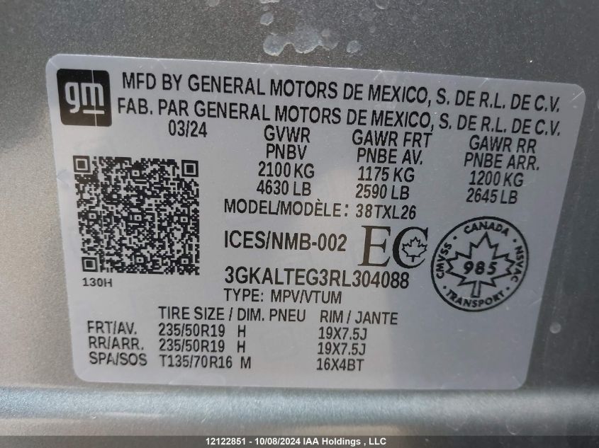 3GKALTEG3RL304088 2024 GMC Terrain