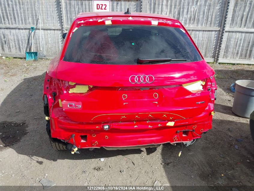 2022 Audi Q3 VIN: WA1AECF38N1133979 Lot: 12122905