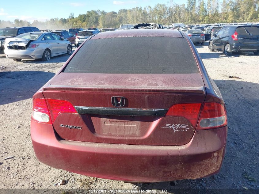 2009 Honda Civic Sdn VIN: 2HGFA15649H006260 Lot: 12122981