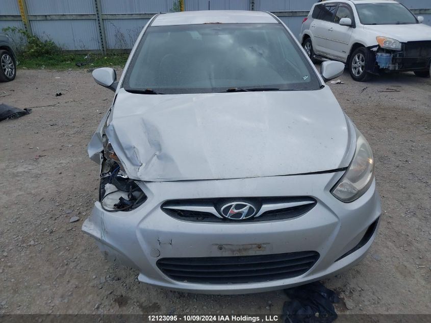 2013 Hyundai Accent Gl VIN: KMHCT4AE9DU376129 Lot: 12123095