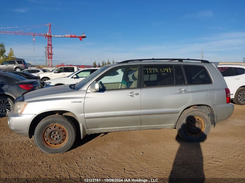 2003 Toyota Highlander Limited VIN: JTEHF21A830129284 Lot: 12123181