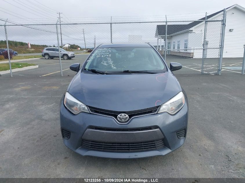 2016 Toyota Corolla L/Le/Le Pls/Prm/S/S Pls VIN: 2T1BURHE0GC718245 Lot: 12123255