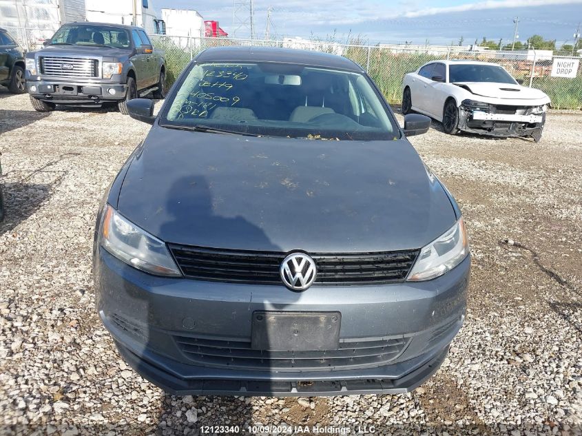 2013 Volkswagen Jetta Sedan VIN: 3VW2K7AJXDM405009 Lot: 12123340