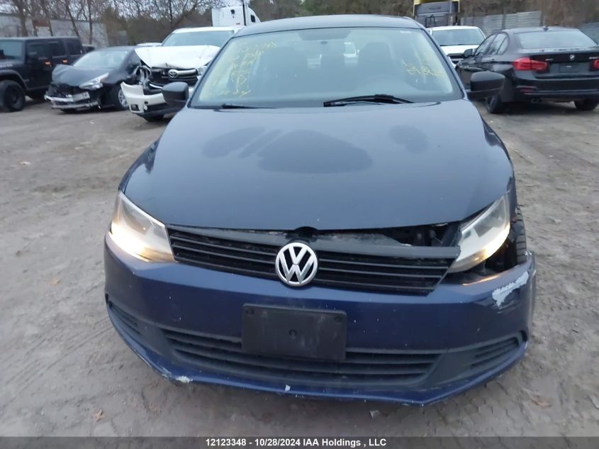 2013 Volkswagen Jetta Sedan VIN: 3VW2K7AJXDM434784 Lot: 12123348