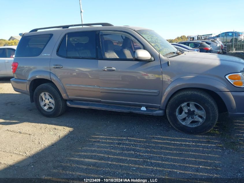 2002 Toyota Sequoia Limited VIN: 5TDBT48A02S117520 Lot: 12123409