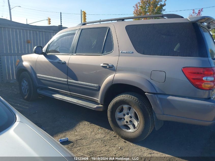 2002 Toyota Sequoia Limited VIN: 5TDBT48A02S117520 Lot: 12123409