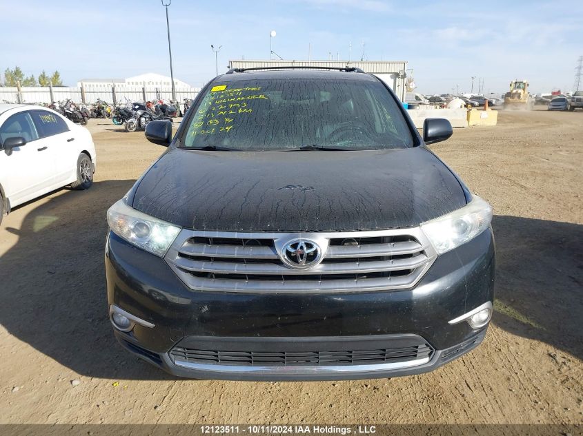2013 Toyota Highlander V6 VIN: 5TDBK3EH8DS270793 Lot: 12123511