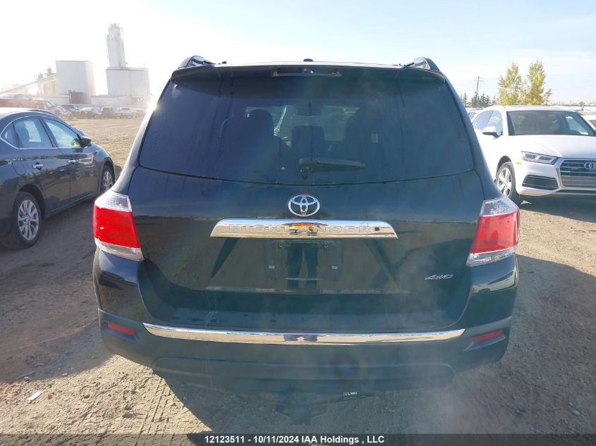 2013 Toyota Highlander V6 VIN: 5TDBK3EH8DS270793 Lot: 12123511