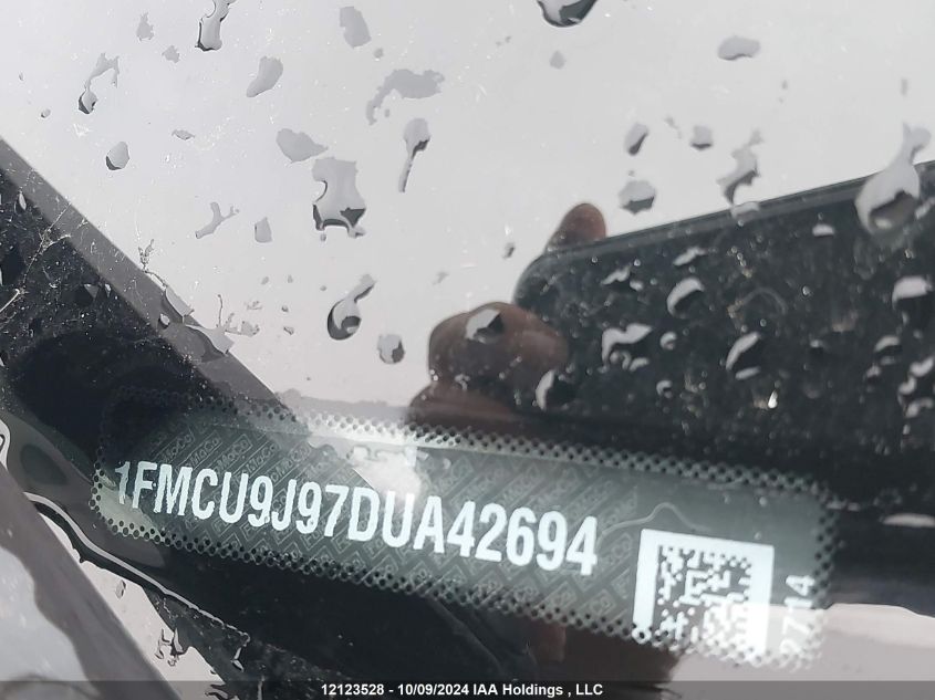 2013 Ford Escape Titanium VIN: 1FMCU9J97DUA42694 Lot: 12123528