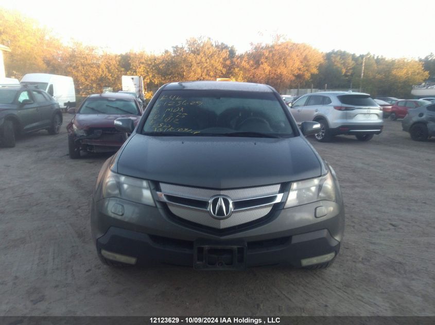 2008 Acura Mdx VIN: 2HNYB282X8H001375 Lot: 12123629