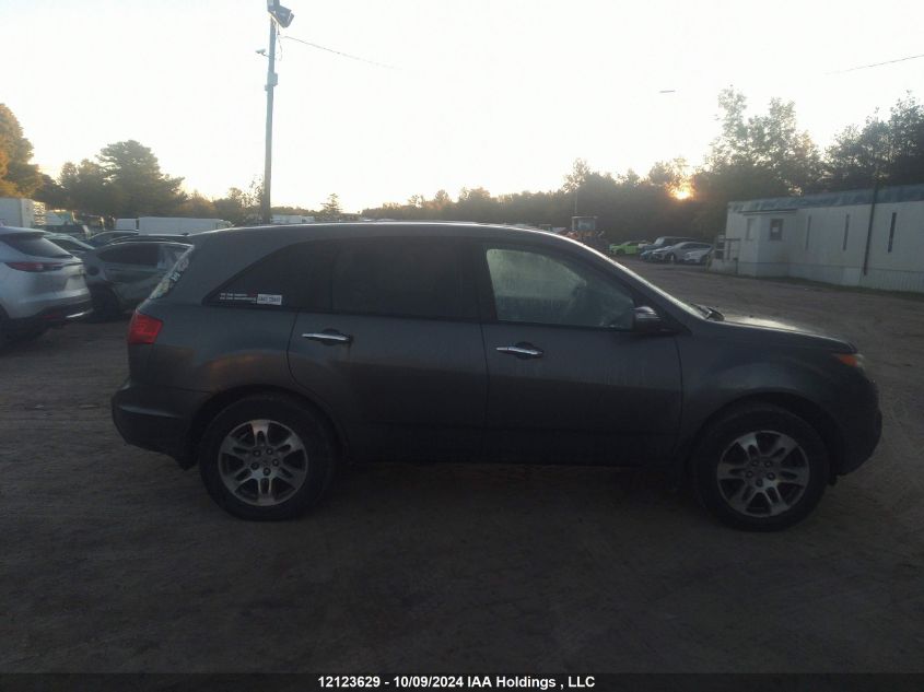 2008 Acura Mdx VIN: 2HNYB282X8H001375 Lot: 12123629