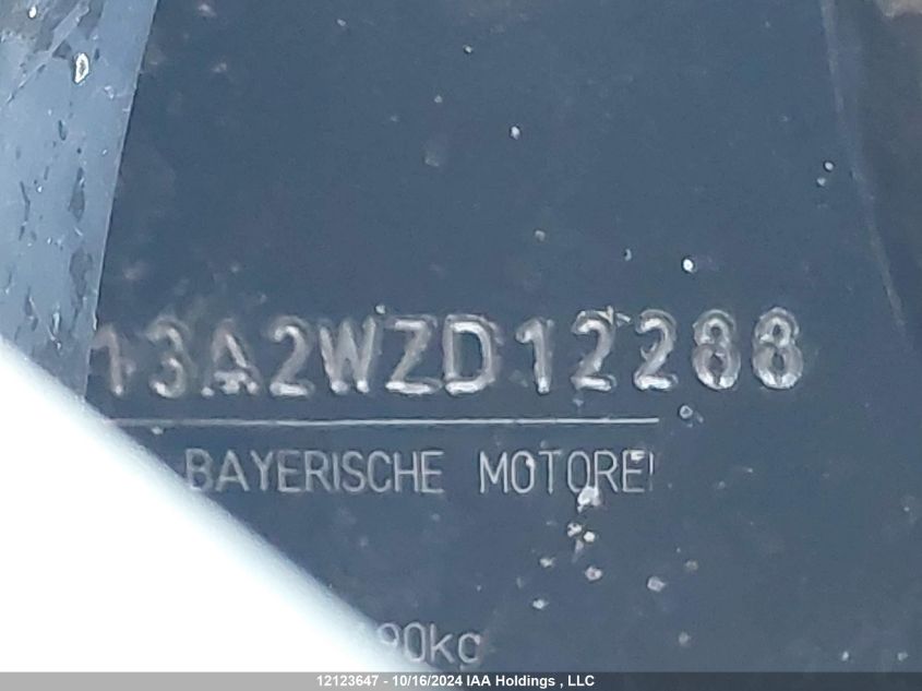 1998 BMW R1100 Rt VIN: WB10413A2WZD12288 Lot: 12123647