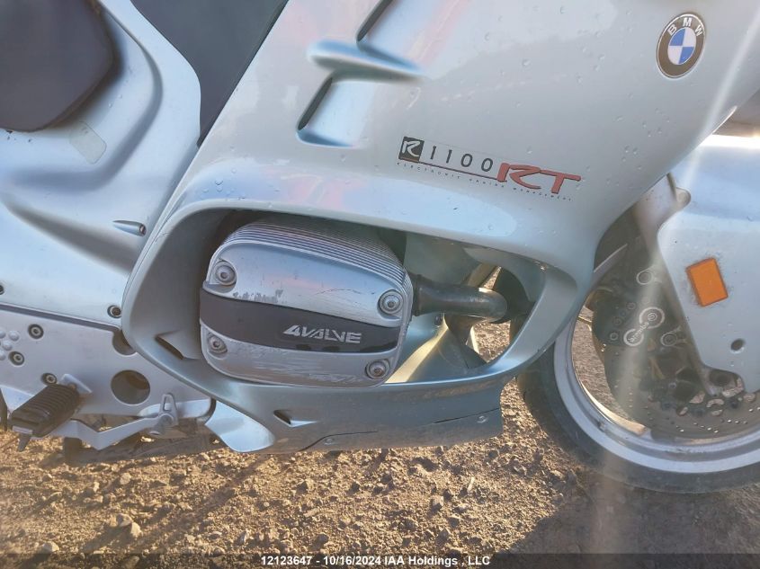 1998 BMW R1100 Rt VIN: WB10413A2WZD12288 Lot: 12123647