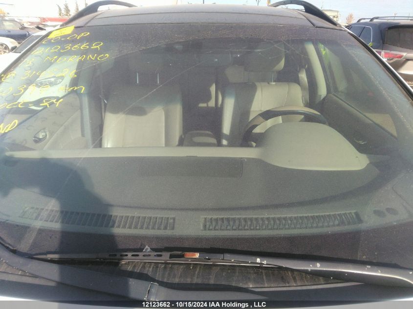 2013 Nissan Murano VIN: JN8AZ1MW9DW314526 Lot: 12123662