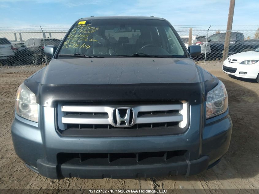 2007 Honda Pilot VIN: 2HKYF18507H001105 Lot: 12123732