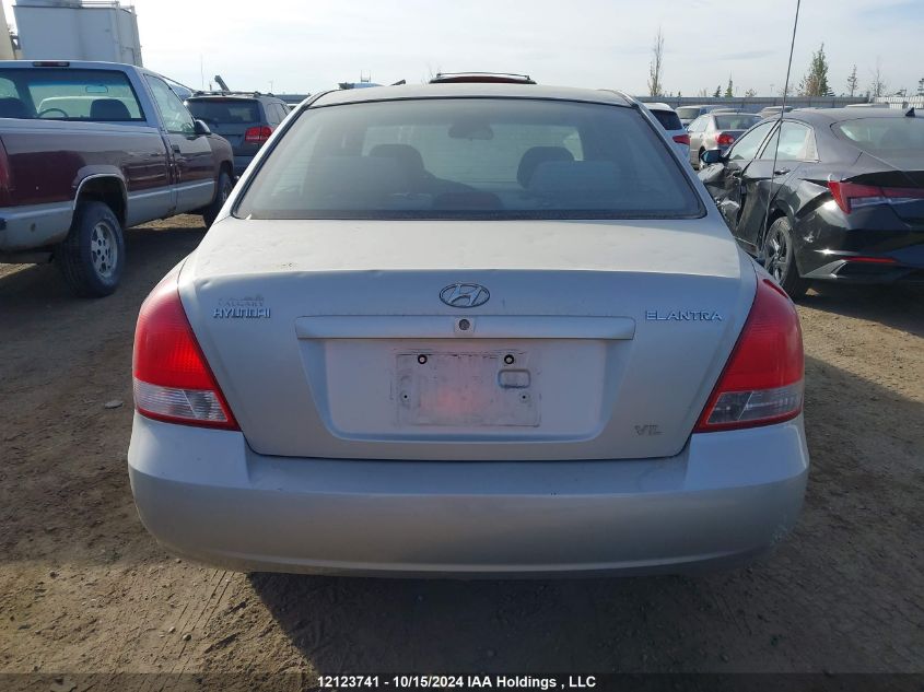 2002 Hyundai Elantra Gls VIN: KMHDN45D52U449722 Lot: 12123741