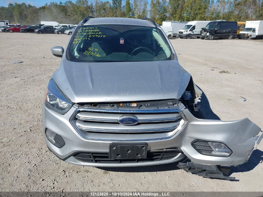 2017 Ford Escape Se VIN: 1FMCU9GD2HUE77415 Lot: 12123825