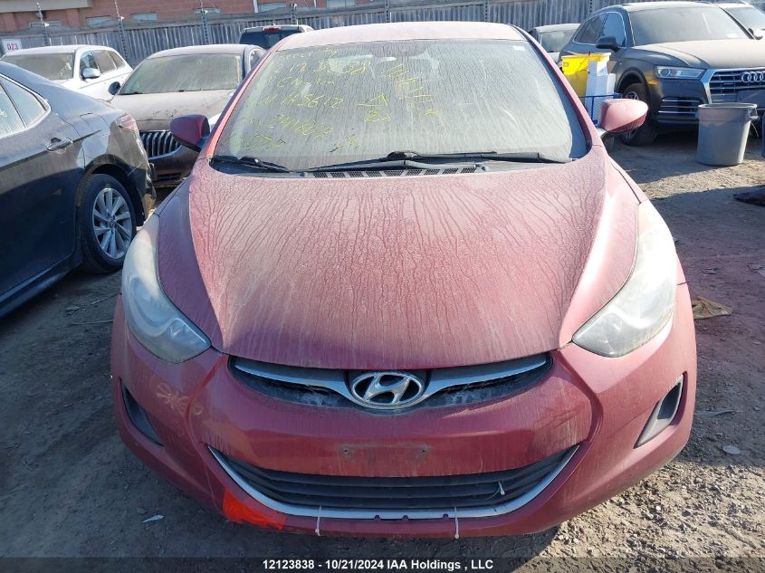 2013 Hyundai Elantra Gl VIN: 5NPDH4AE3DH165612 Lot: 12123838