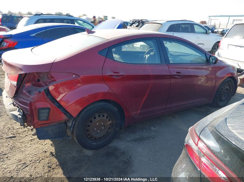 2013 Hyundai Elantra Gl VIN: 5NPDH4AE3DH165612 Lot: 12123838