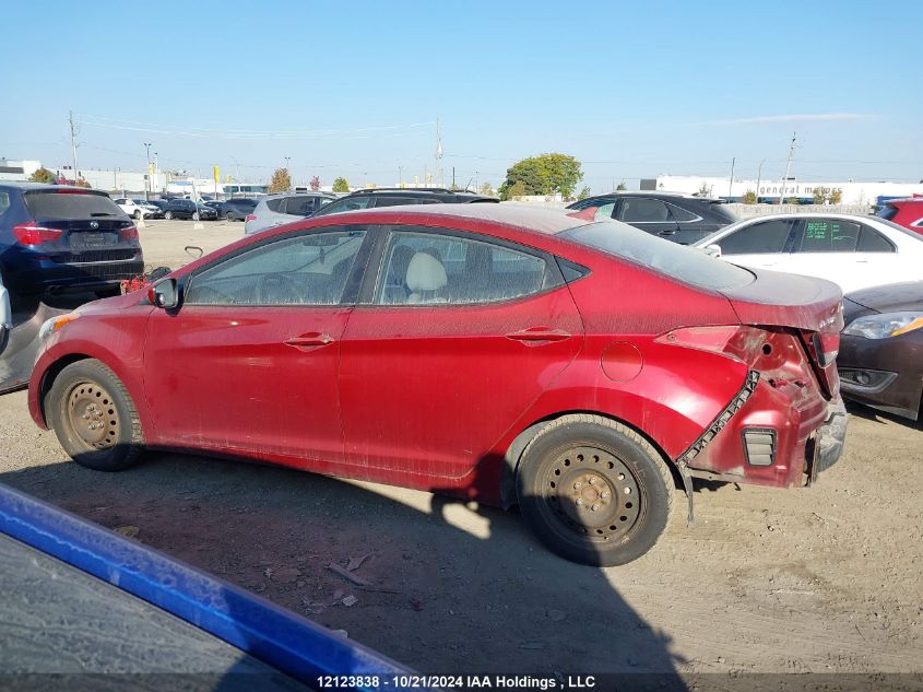 2013 Hyundai Elantra Gl VIN: 5NPDH4AE3DH165612 Lot: 12123838