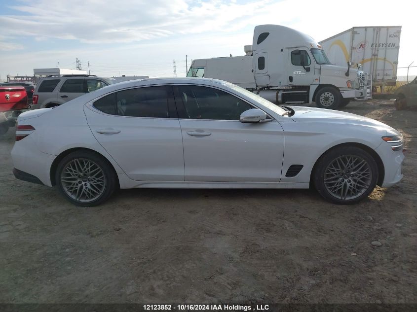 2022 Genesis G70 2.0T Advanced Awd VIN: KMTG34TA0NU090804 Lot: 12123852