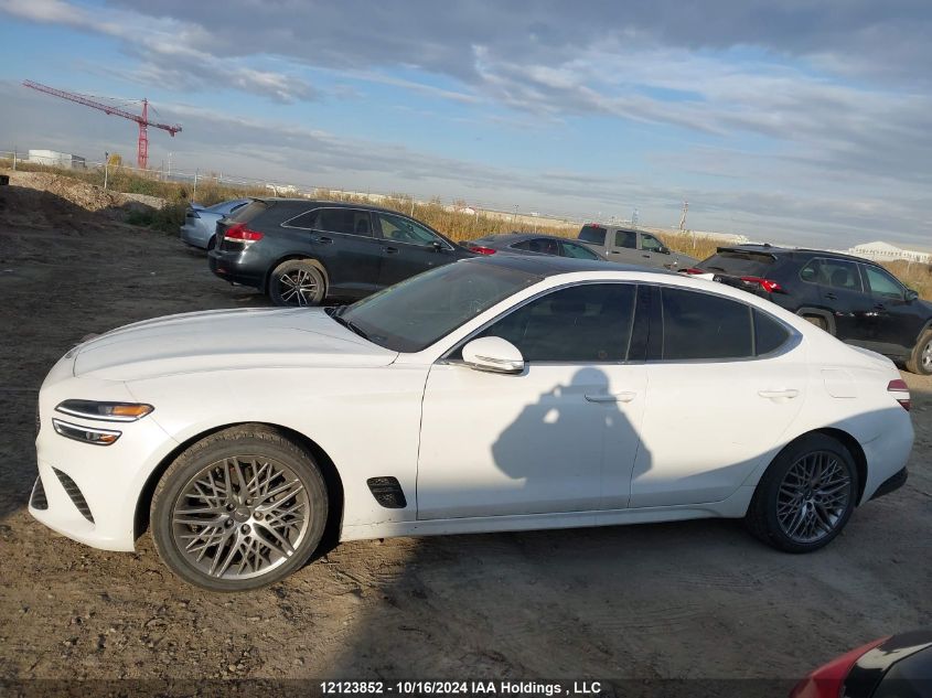 2022 Genesis G70 2.0T Advanced Awd VIN: KMTG34TA0NU090804 Lot: 12123852