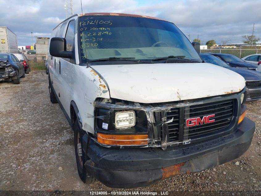 2007 GMC Savana Cargo Van VIN: 1GTGG29U071228290 Lot: 12124005