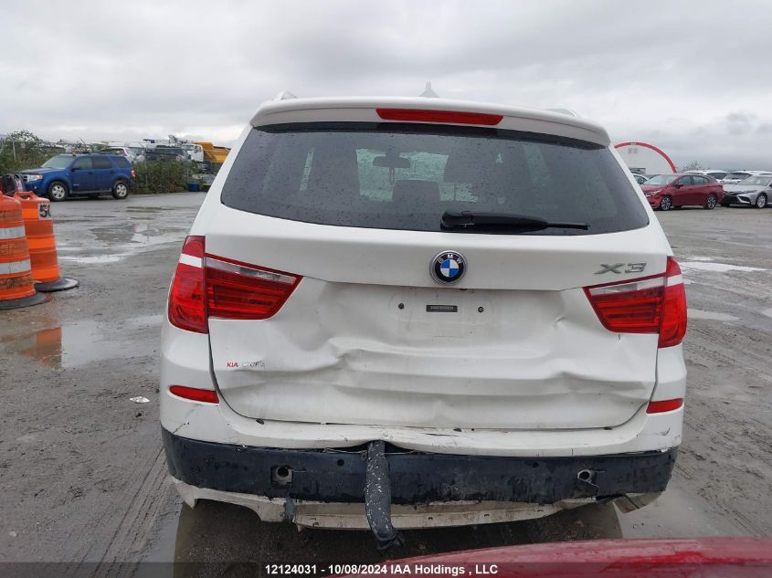 2013 BMW X3 VIN: 5UXWX9C53D0D05808 Lot: 12124031