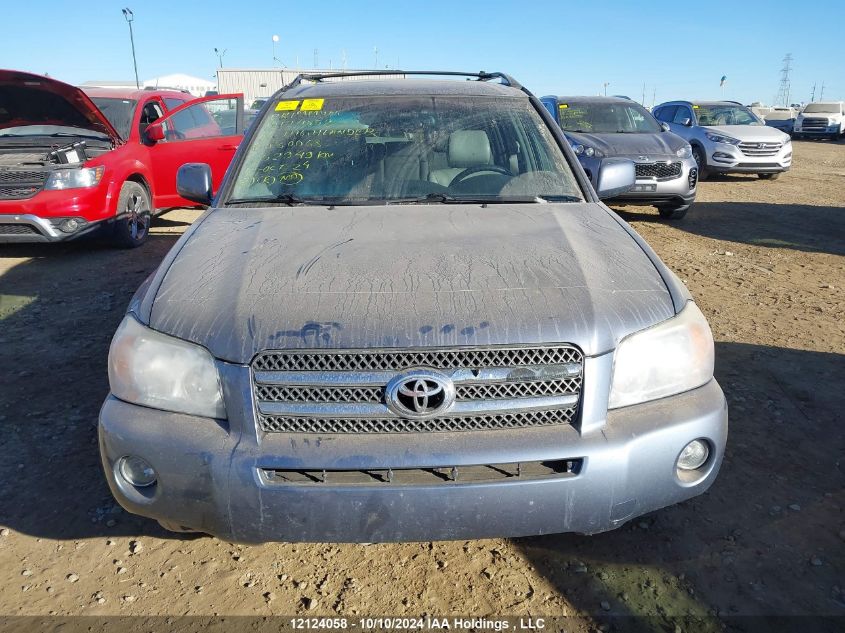 2006 Toyota Highlander Hybrid Limited 7-Passenger VIN: JTEEW21A160030068 Lot: 12124058