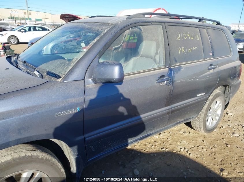 2006 Toyota Highlander Hybrid Limited 7-Passenger VIN: JTEEW21A160030068 Lot: 12124058