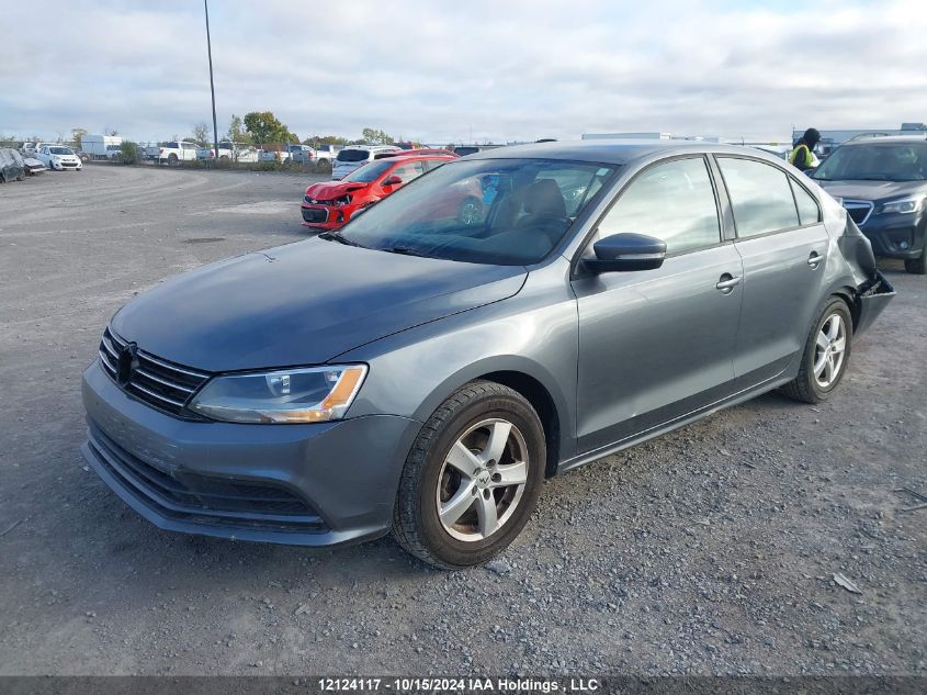 2015 Volkswagen Jetta S VIN: 3VW2K7AJ1FM262485 Lot: 12124117