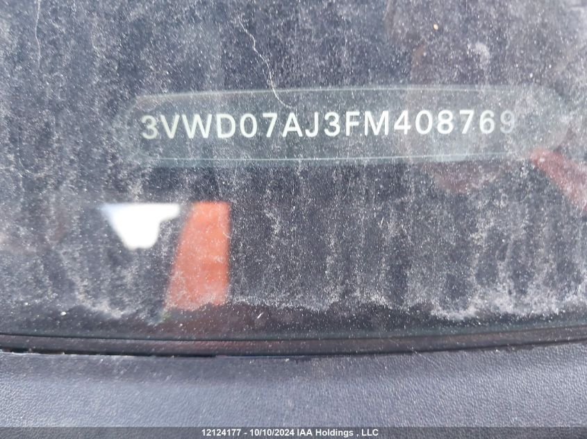 2015 Volkswagen Jetta Sedan VIN: 3VWD07AJ3FM408769 Lot: 12124177