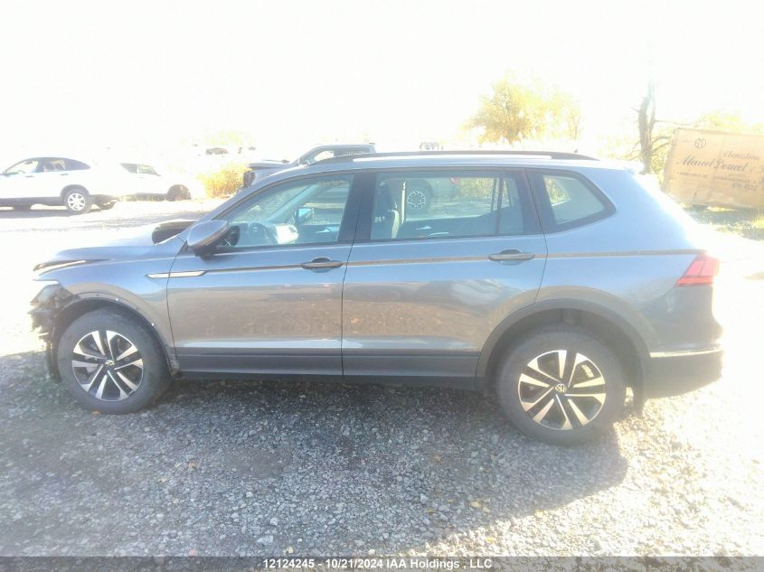 2022 Volkswagen Tiguan VIN: 3VV0B7AX2NM030363 Lot: 12124245