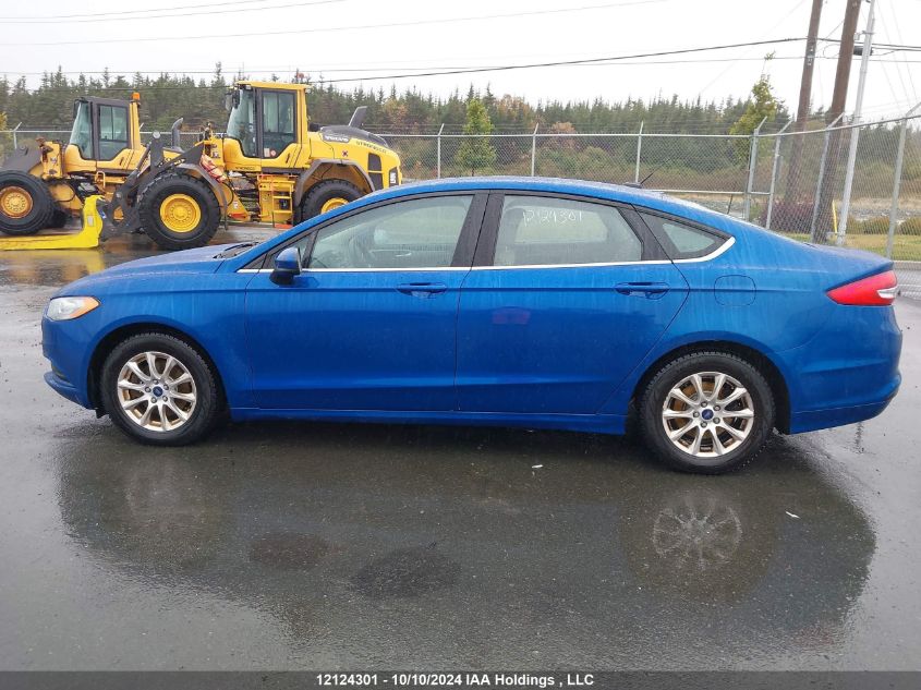 2017 Ford Fusion S VIN: 3FA6P0G74HR172445 Lot: 12124301