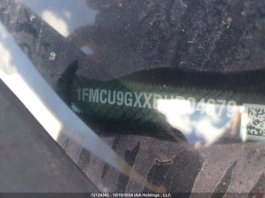 2013 Ford Escape Se VIN: 1FMCU9GXXDUD04679 Lot: 12124342