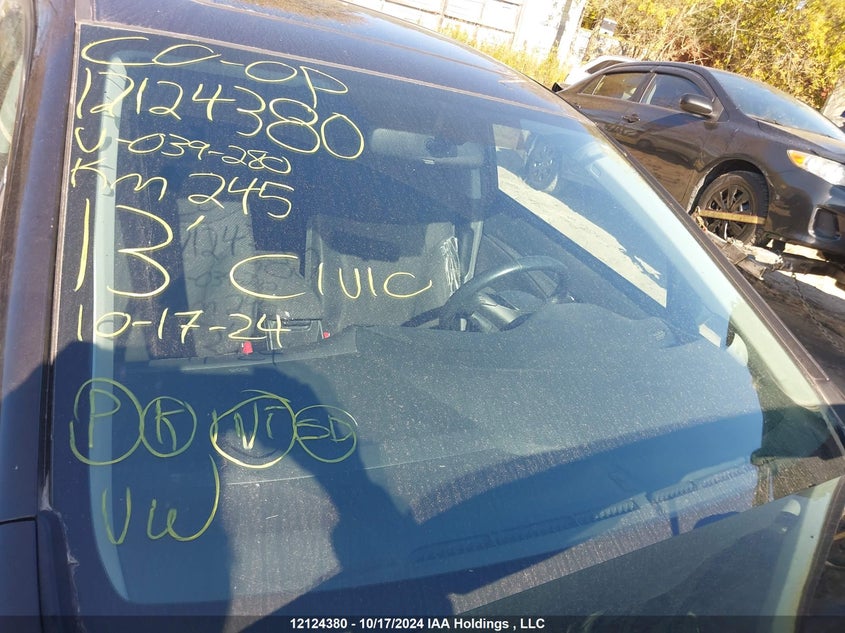 2013 Honda Civic Sdn VIN: 2HGFB2F58DH039280 Lot: 12124380