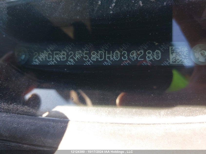 2013 Honda Civic Sdn VIN: 2HGFB2F58DH039280 Lot: 12124380