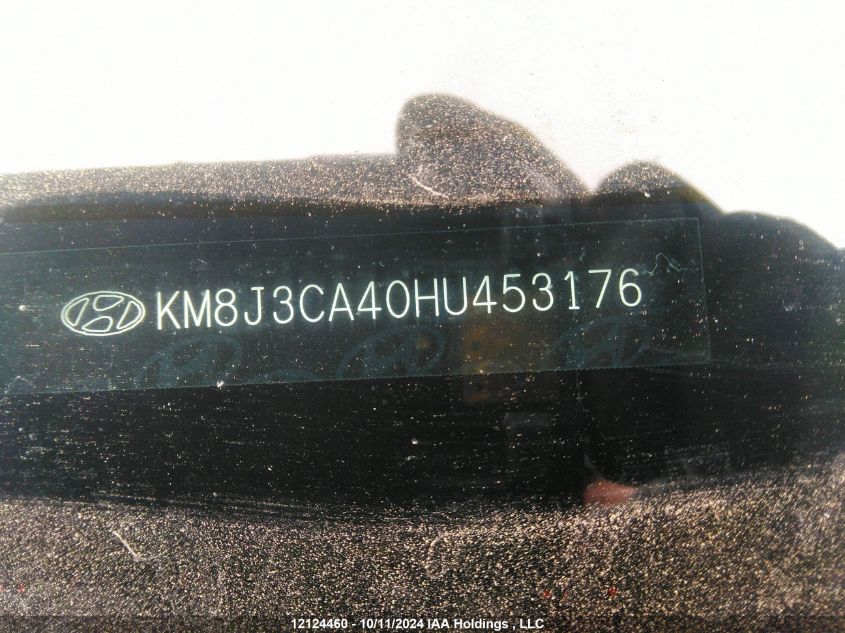 2017 Hyundai Tucson Limited/Sport And Eco/Se VIN: KM8J3CA40HU453176 Lot: 12124460