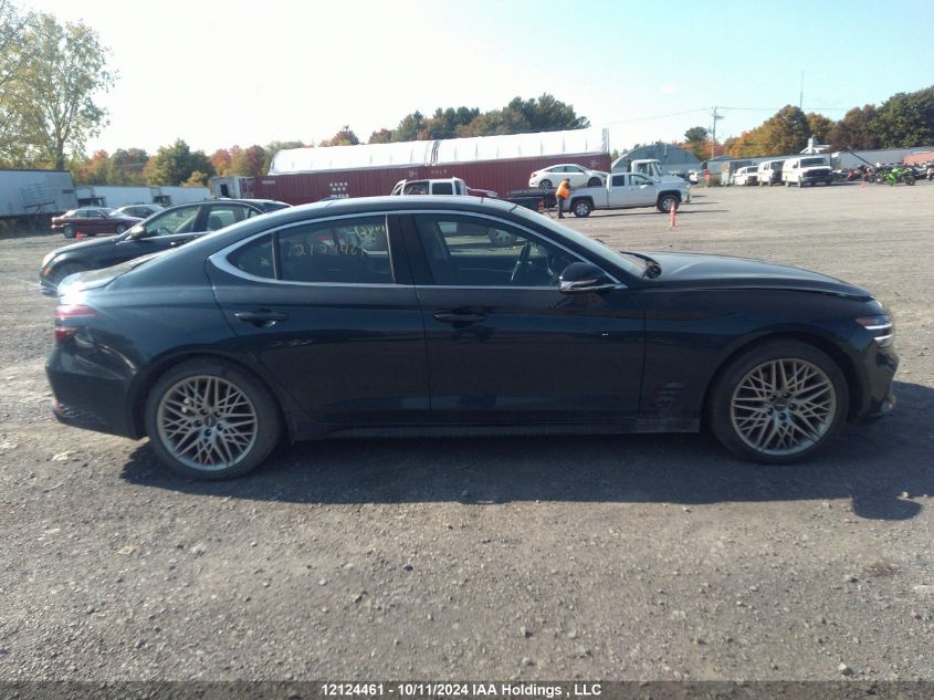 2022 Genesis G70 2.0T Advanced Awd VIN: KMTG34TA1NU086390 Lot: 12124461