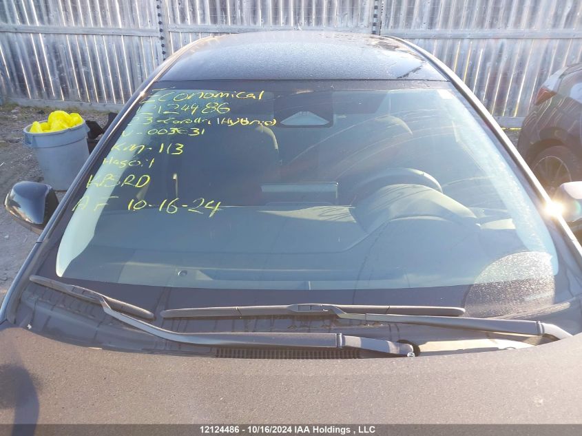 2023 Toyota Corolla Hybrid VIN: JTDBDMHE8P3003631 Lot: 12124486