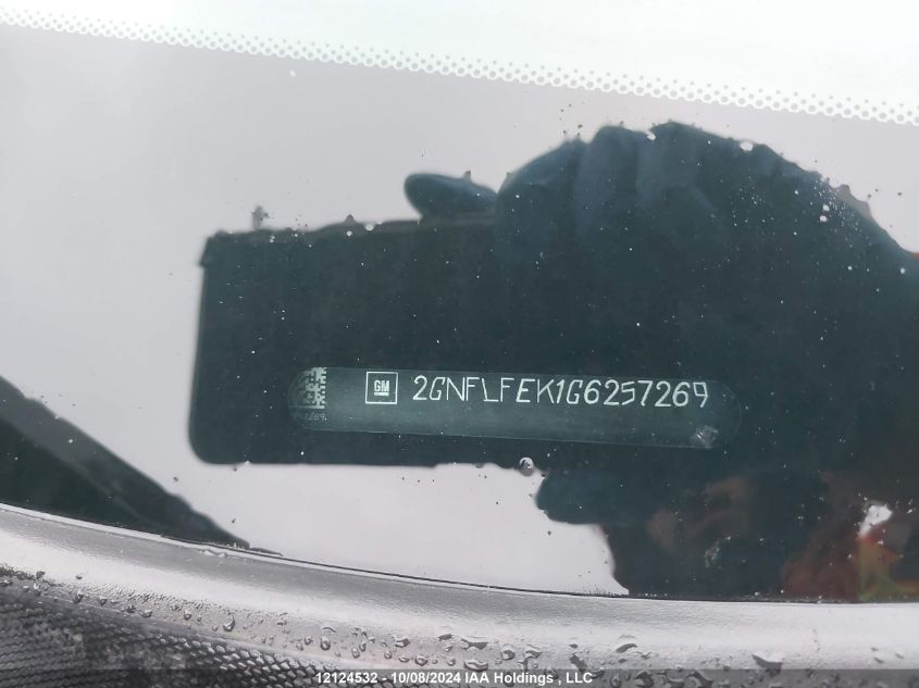 2016 Chevrolet Equinox Lt VIN: 2GNFLFEK1G6257269 Lot: 12124532