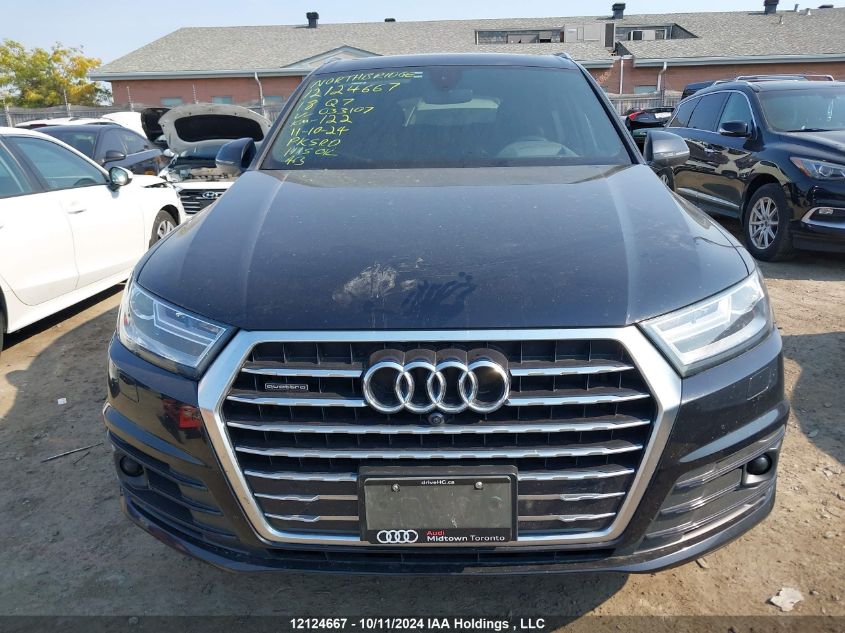 2018 Audi Q7 VIN: WA1MAAF79JD033107 Lot: 12124667