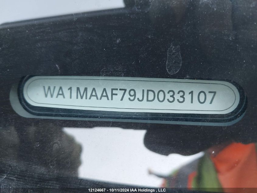 2018 Audi Q7 VIN: WA1MAAF79JD033107 Lot: 12124667