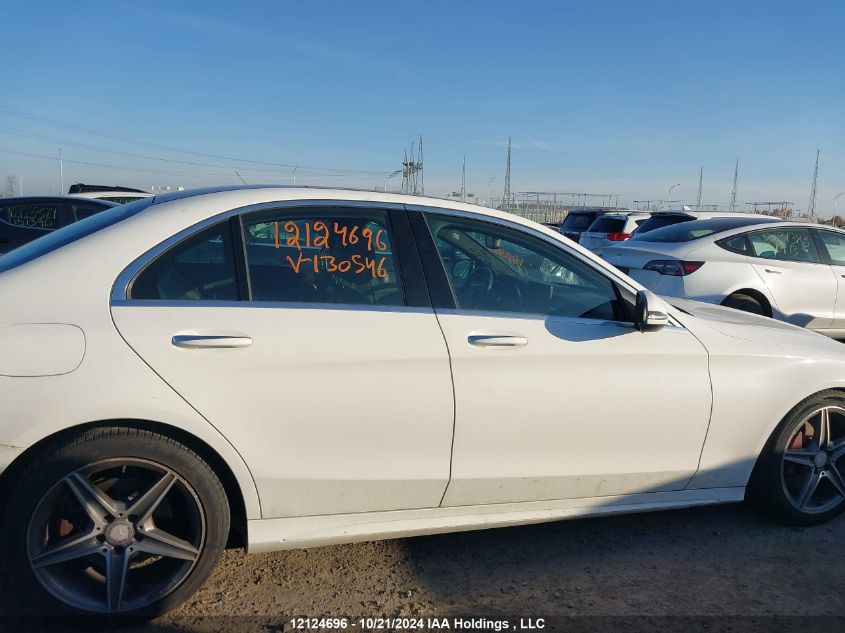 2016 Mercedes-Benz C-Class VIN: 55SWF4KB0GU130546 Lot: 12124696