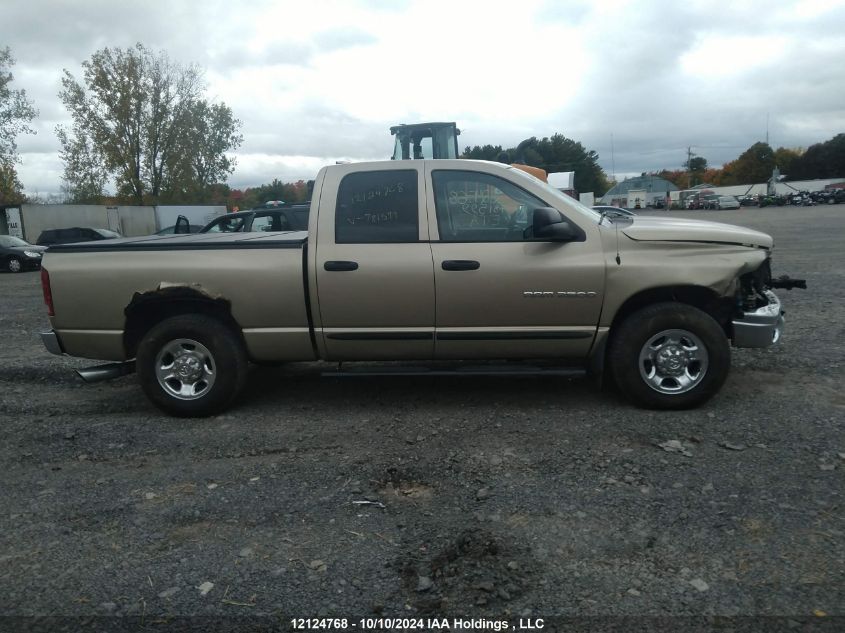 2005 Dodge Ram 2500 Slt/Laramie VIN: 3D7KR28C95G781599 Lot: 12124768