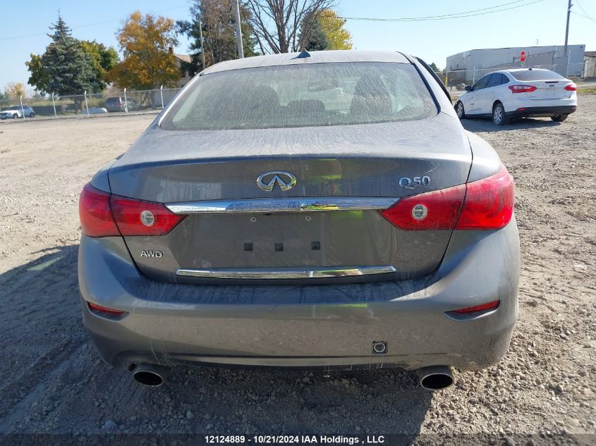 2014 Infiniti Q50 VIN: JN1BV7AR2EM707555 Lot: 12124889