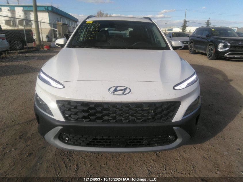 2022 Hyundai Kona Sel VIN: KM8K6CABXNU921758 Lot: 12124953